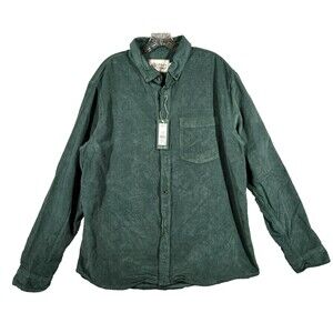 NEW Alpine Design Women's Corduroy Shirt Olive Haze Size XL 00149